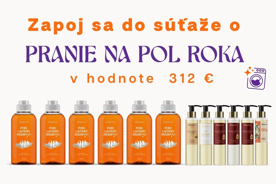 Zapoj sa do súťaže o pranie na pol roka v hodnote 312 €